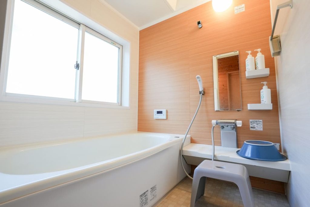 北軽井沢・嬬恋村のワーケーション宿泊施設Piggies TNGの浴室